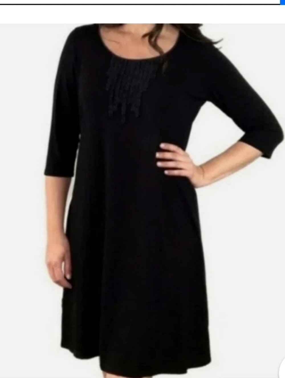 Eileen Fisher A-line jersey tunic dress Sz LP